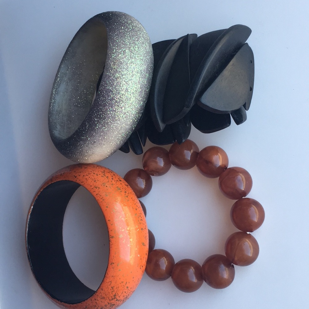 Two bangles and 2 bracelets